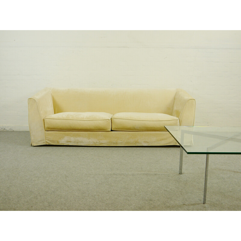 Promemoria "Gustavo" sofa in yellow velvet - 2000s