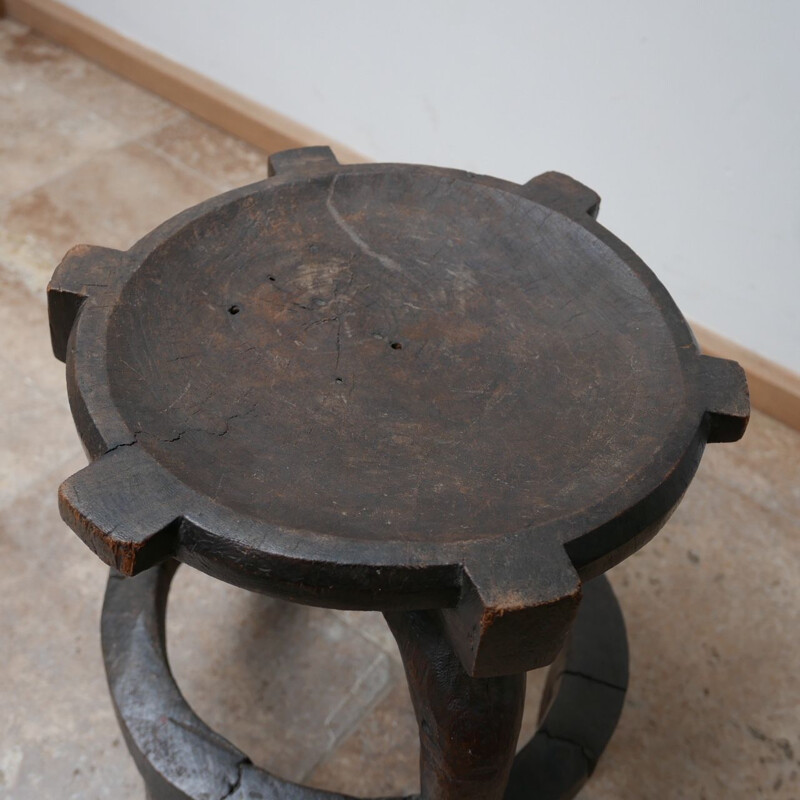 Vintage African primitive plant stand, 1950s