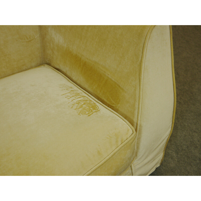 Promemoria "Gustavo" sofa in yellow velvet - 2000s