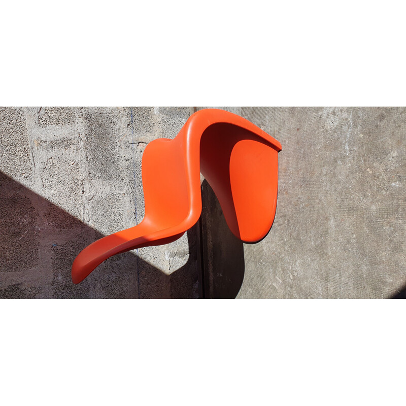 Pair of vintage S-shaped chairs by Verner Panton for Verra, 1965-1970