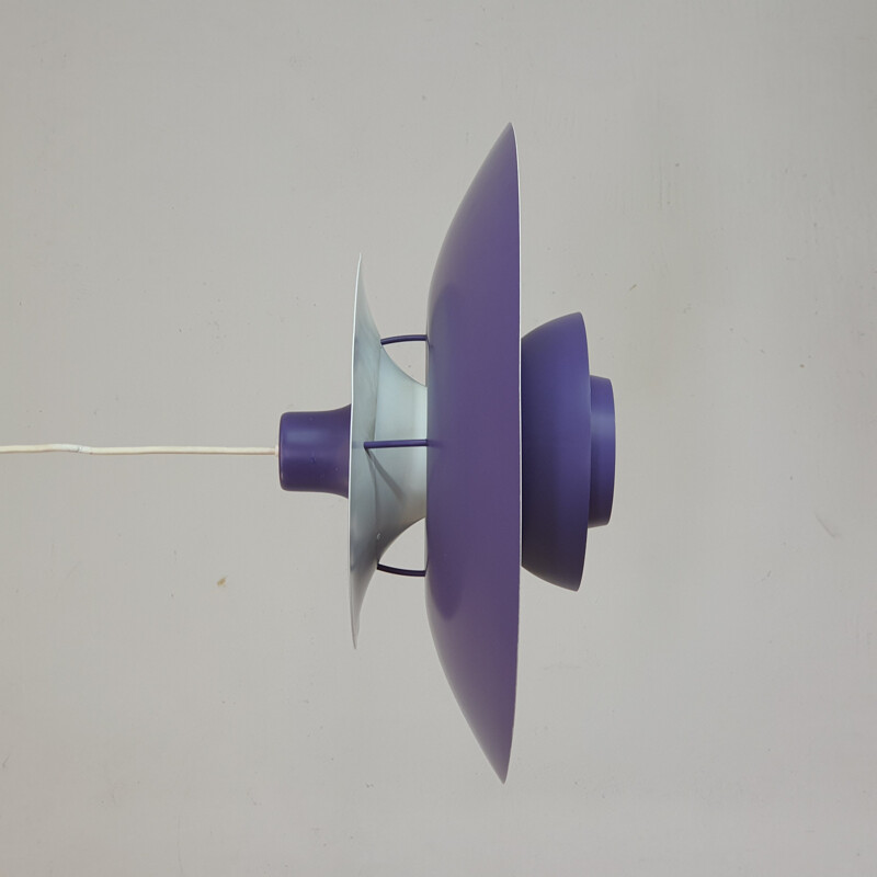 Lámpara de suspensión danesa PH5 violeta de Poul Henningsen para Louis Poulsen, 1958