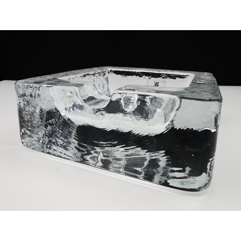 WMF mid century ashtray in glass block