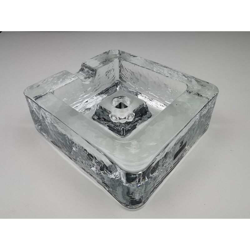 WMF mid century ashtray in glass block