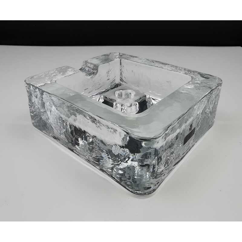 WMF mid century ashtray in glass block