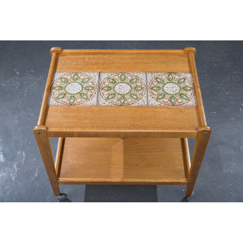 Mid-century Danish teak serving trolley, 1960s