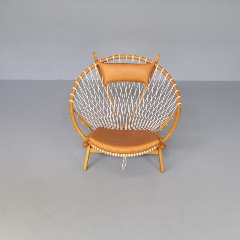 Mid century PP130 circle armchair by Hans Wegner for PP Mobler, 1980s