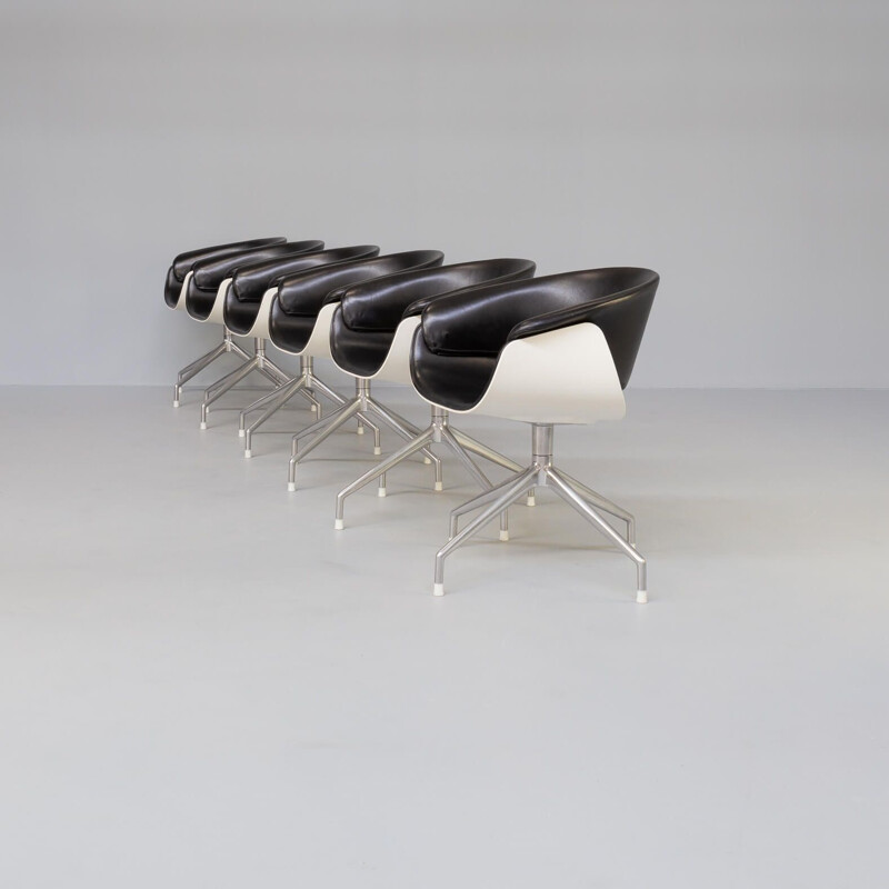 Set of 6 vintage "Sina" chairs by Uwe Fischer for B&B Italia, 1990s