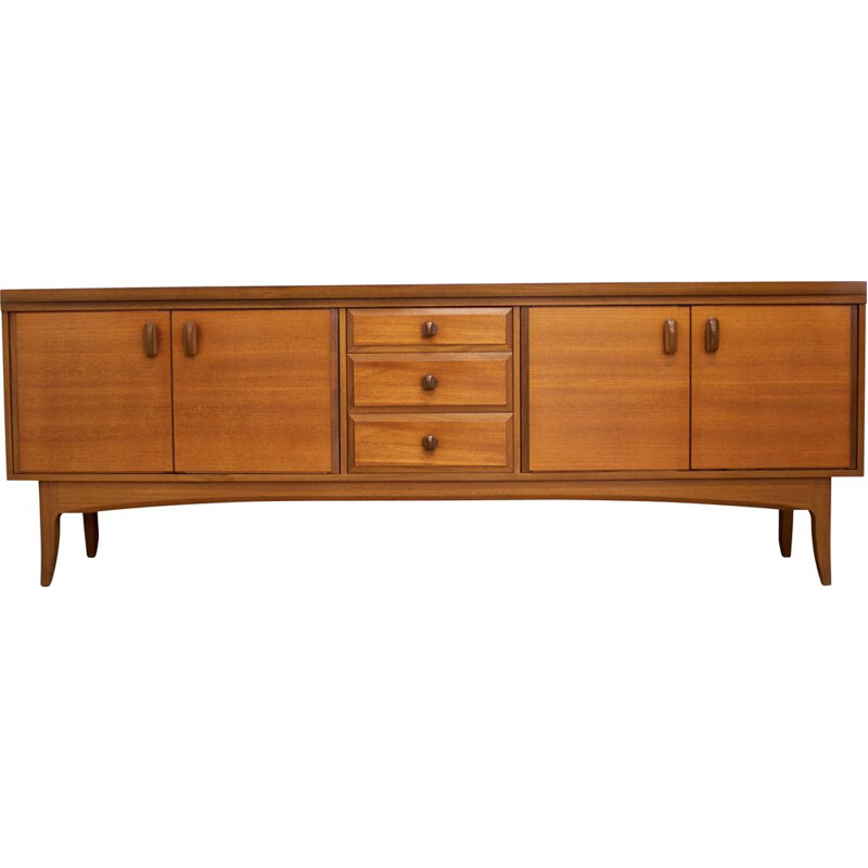 Teak vintage sideboard with 3 drawers from Greaves & Thomas, UK 1960s