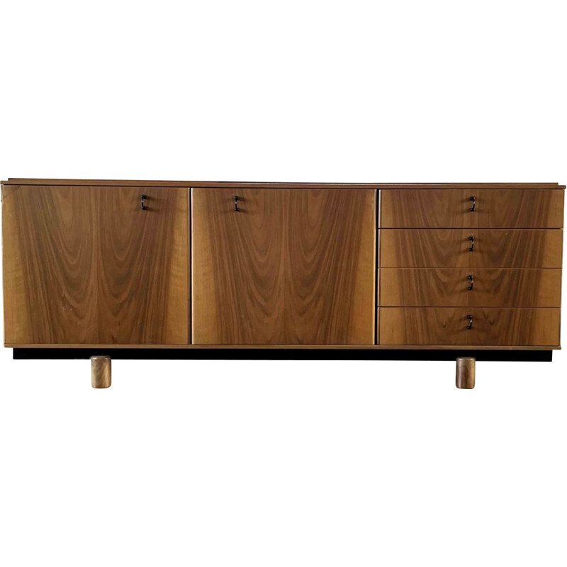 Vintage Ovunque walnut sideboard  by Gianfranco Frattini for Bernini, Italy 1963