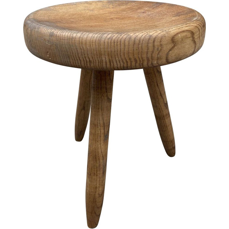 Vintage high shepherd's stool by Charlotte Perriand, 1969