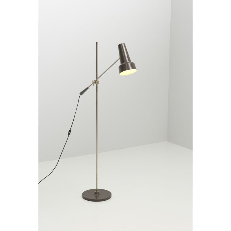 Mid century counterweight floor lamp by Willem Hagoort, Netherlands 1960s