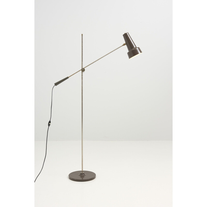 Mid century counterweight floor lamp by Willem Hagoort, Netherlands 1960s