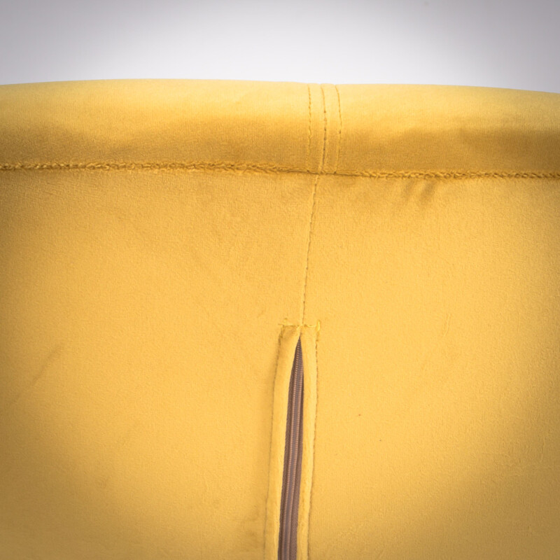 Fauteuil pivotant Alster vintage en velours jaune par Emmanuel Dietrich pour Ligne Roset, 2011