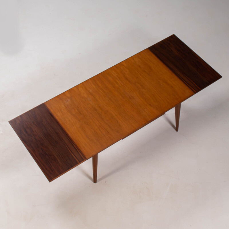 Mesa de teca Vintage por Arne Hovmand-Olsen para Mogens Kold