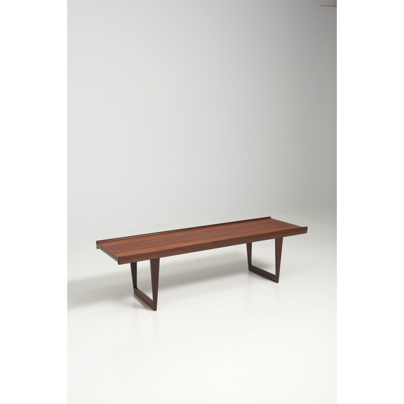 Vintage coffee table with raised edges by Peter Løvig Nielsen, Denmark 1960s