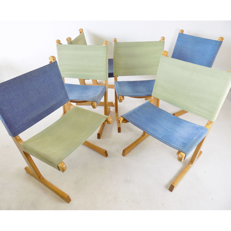 Set of 6 vintage chairs by Ditte & Adrian Heath for France & Son, 1970s