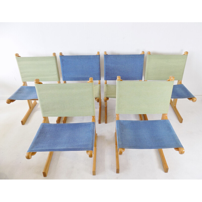 Ensemble de 6 chaises vintage par Ditte & Adrian Heath pour France & Son, 1970