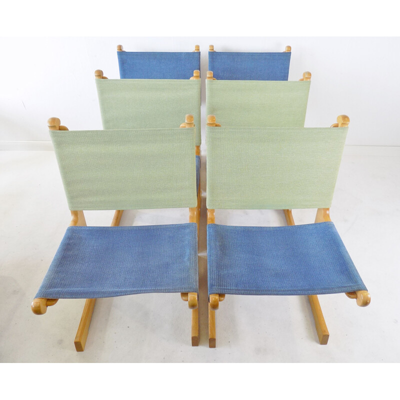 Set of 6 vintage chairs by Ditte & Adrian Heath for France & Son, 1970s
