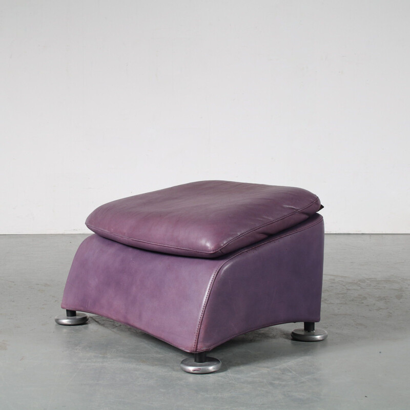 Vintage lounge chair with ottoman by Gerard van den Berg for Montis, Netherlands 1990s