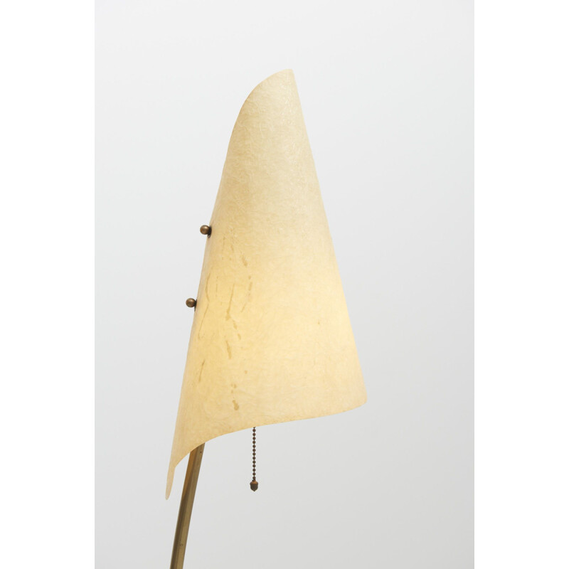 Mid century floor lamp with 2 lampshades, 1950s