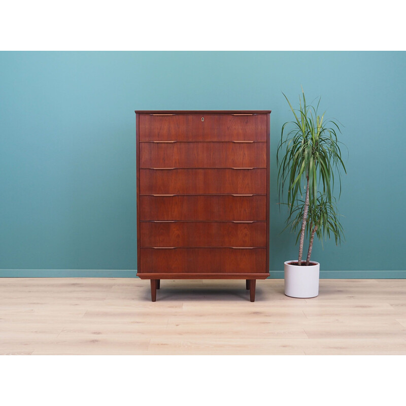 Teak vintage chest of drawers, Denmark 1970s