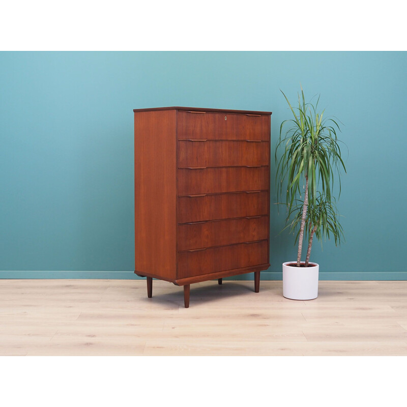 Teak vintage chest of drawers, Denmark 1970s