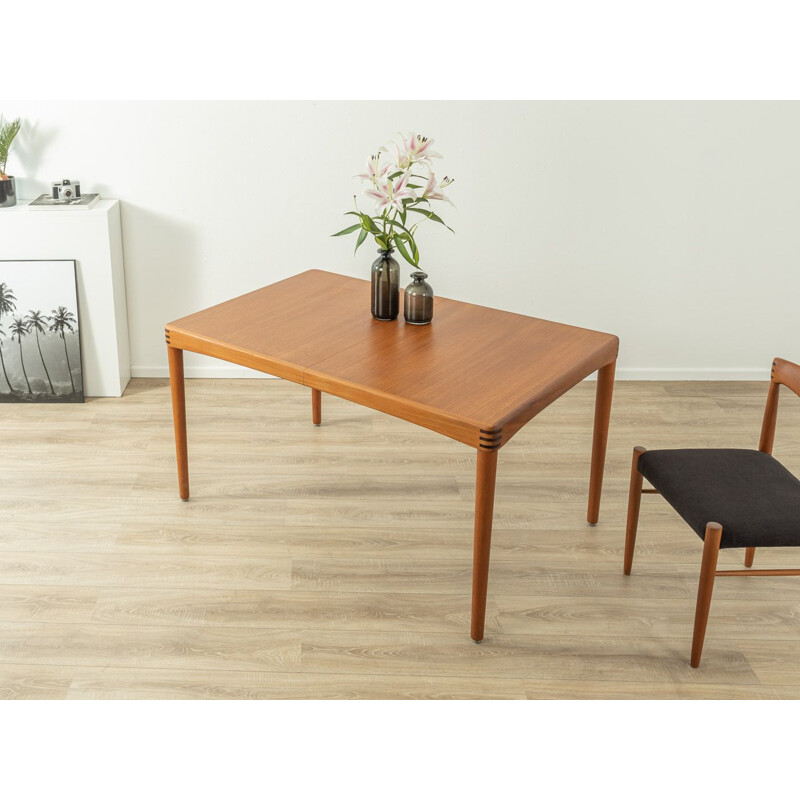 Teak vintage dining table by H.W. Klein for Bramin, Denmark 1960s