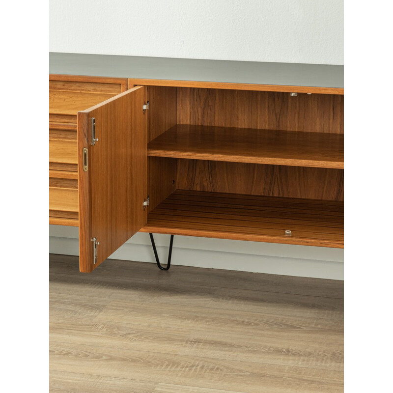 Mid century teak and black formica sideboard, Denmark 1960s