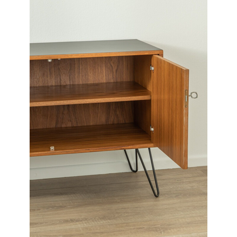 Mid century teak and black formica sideboard, Denmark 1960s