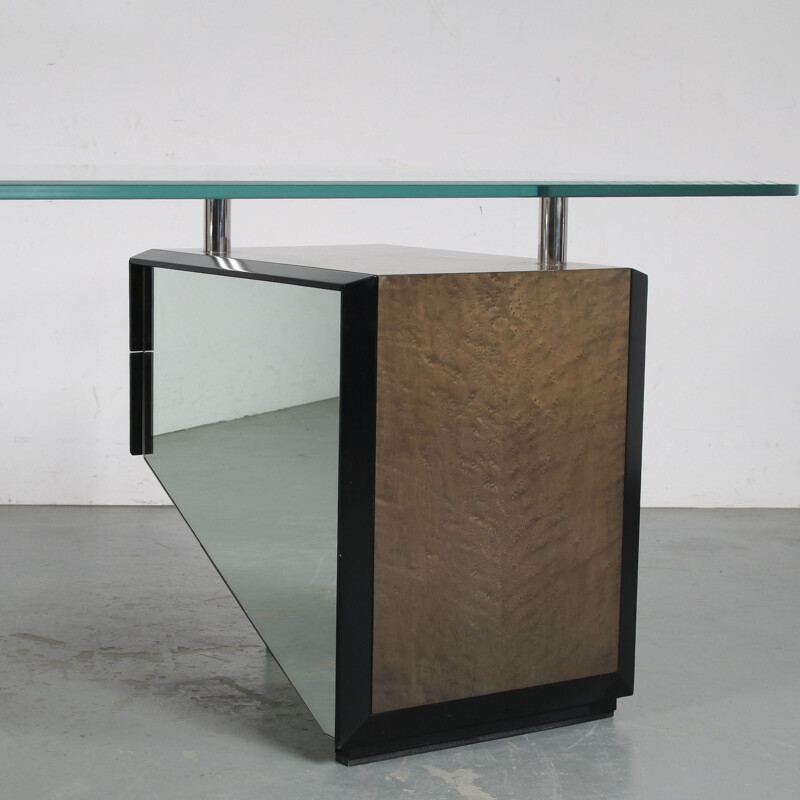 Vintage executive desk by Pierangelo Gallotti for Gallotti & Radice, Italy 1970