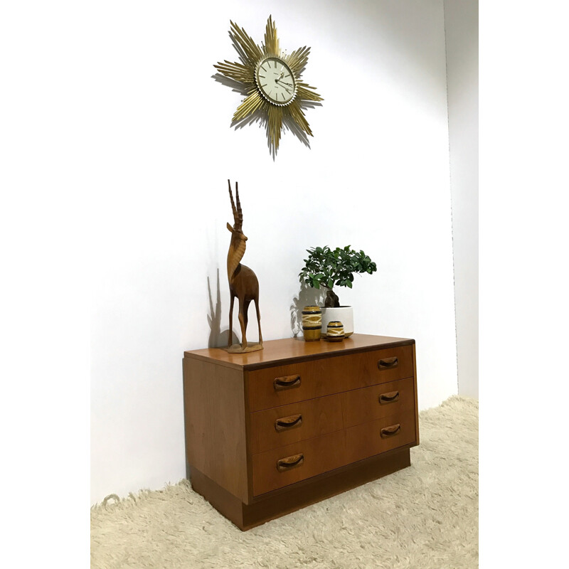 G Plan small teak chest of drawers, Victor WILKINS - 1970s