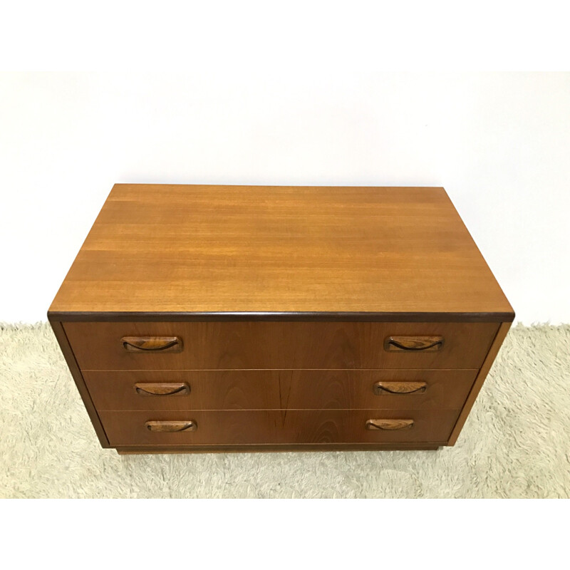 G Plan small teak chest of drawers, Victor WILKINS - 1970s