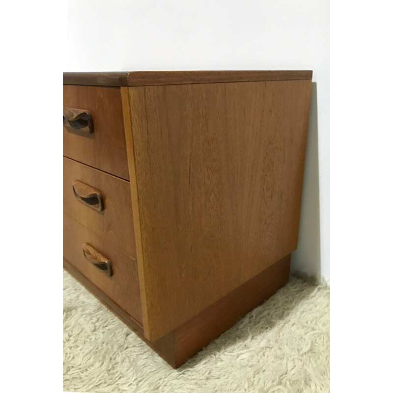 G Plan small teak chest of drawers, Victor WILKINS - 1970s
