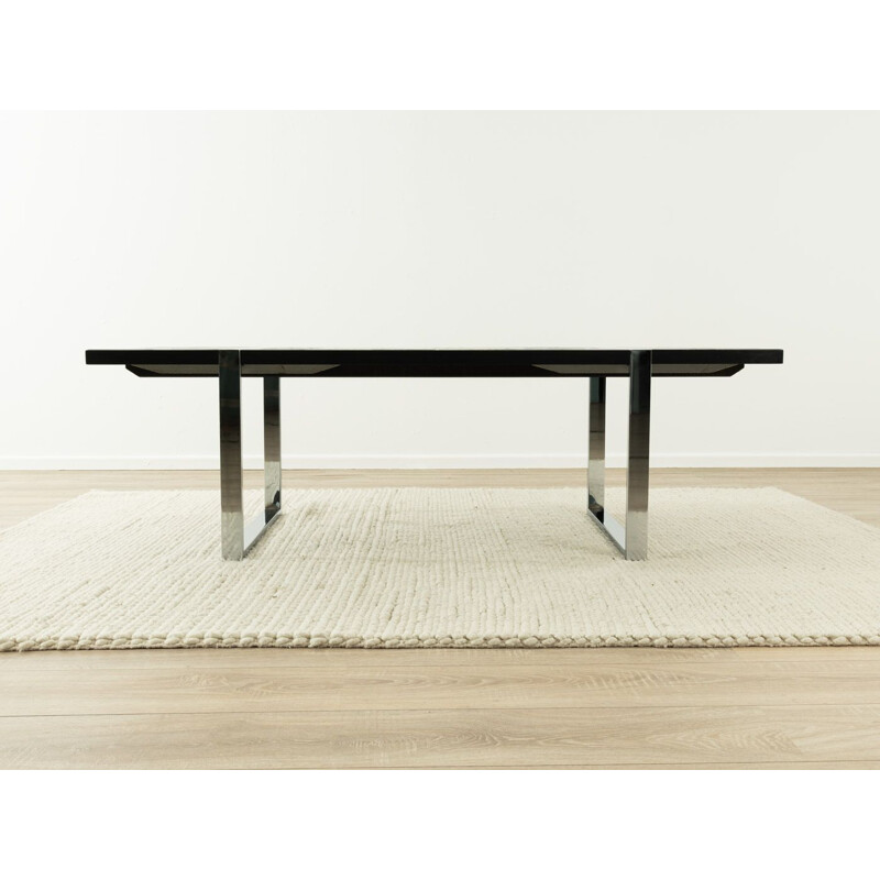 Vintage dark grey coffee table by Juliette Belarti, Belgium 1960