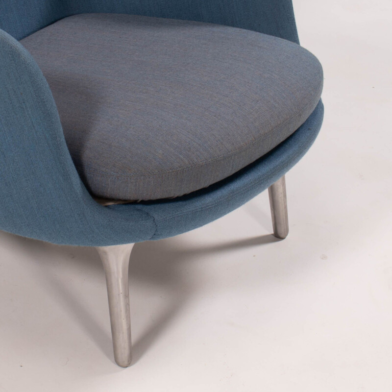 Sillón vintage RO azul y gris de Jaime Hayon para Fritz Hansen