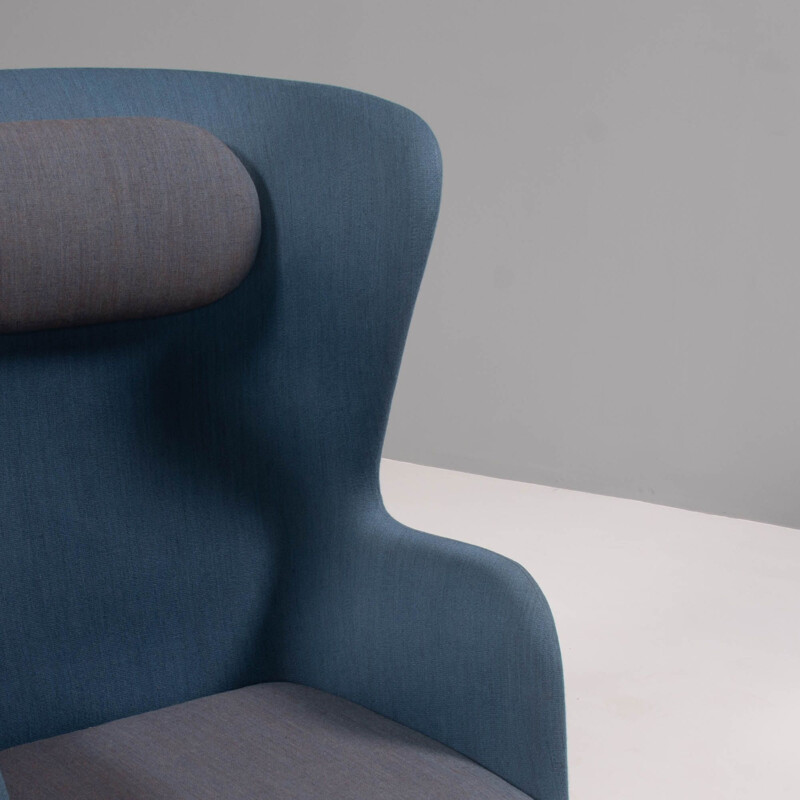 Vintage RO Sessel in Blau und Grau von Jaime Hayon für Fritz Hansen