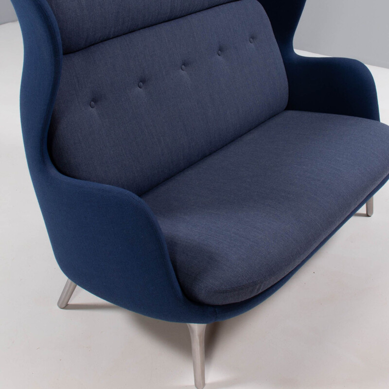 RO vintage sofá azul e cinzento de Jaime Hayon para Fritz Hansen, Dinamarca