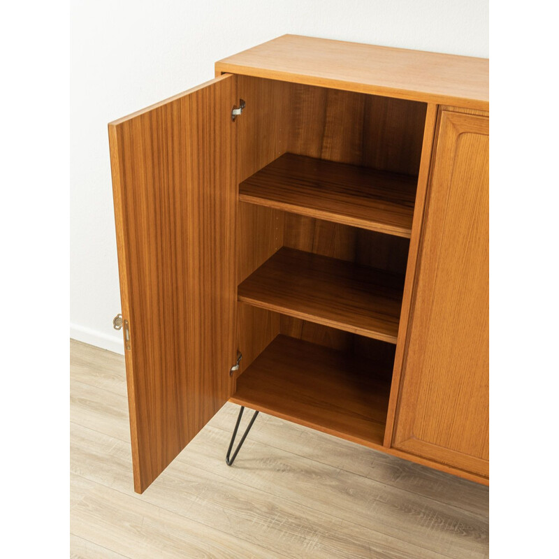 Vintage teak and black formica cabinet, Denmark 1960