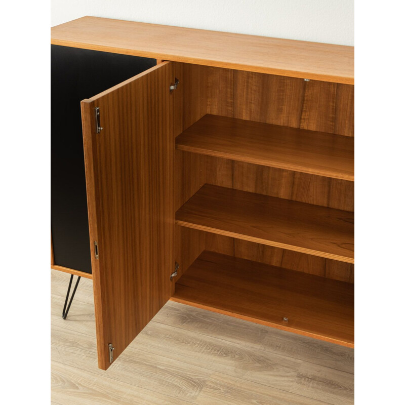 Vintage teak and black formica cabinet, Denmark 1960