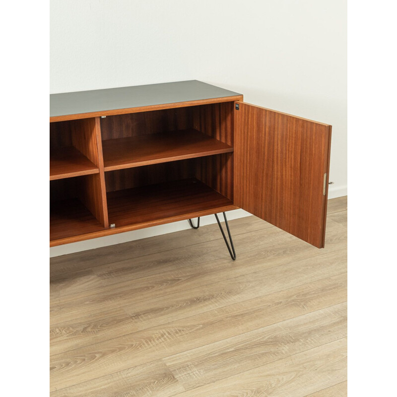 Vintage teak and black formica sideboard by WK Möbel, Germany 1960