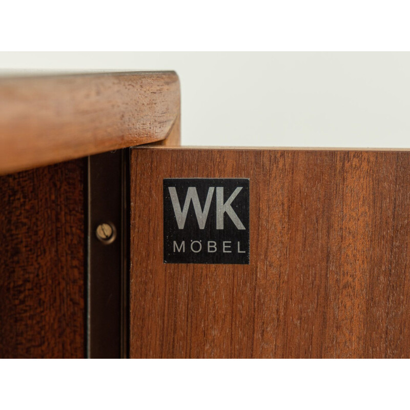 Vintage teak and black formica sideboard by WK Möbel, Germany 1960