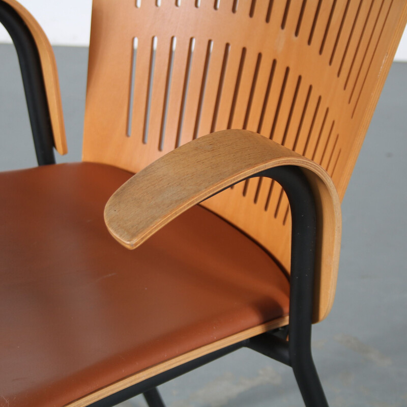 Vintage chair with armrests by Nanna Ditzel for Fredericia, Denmark 1980
