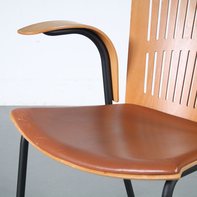 Vintage chair with armrests by Nanna Ditzel for Fredericia, Denmark 1980