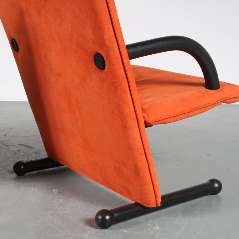 Paire de fauteuils vintage T-Line par Burkhard Vogtherr pour Arflex, Italie 1980