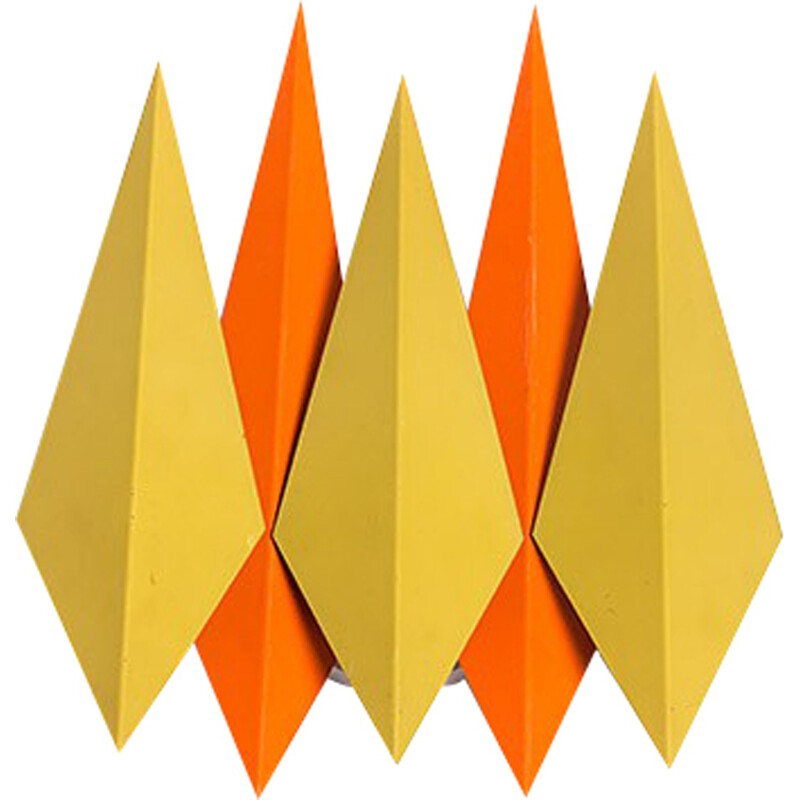 Applique géométrique Holm Sørensen & Co en métal jaune, Svend A. H. SØRENSEN - 1960