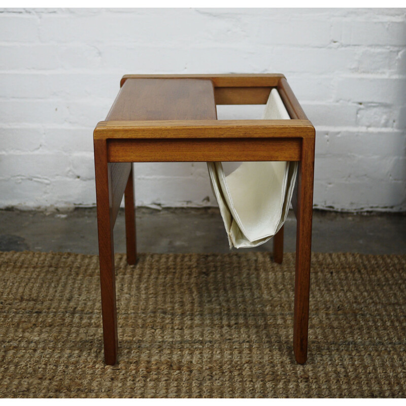 Vintage teak sewing table by D-Scan, Singapore 1960