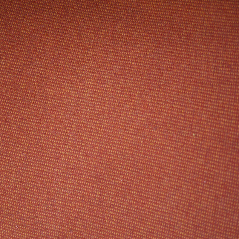 Paire de fauteuils vintage orange foncé en tissu, 1960