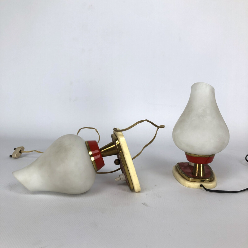 Pair of vintage lamps, Italian