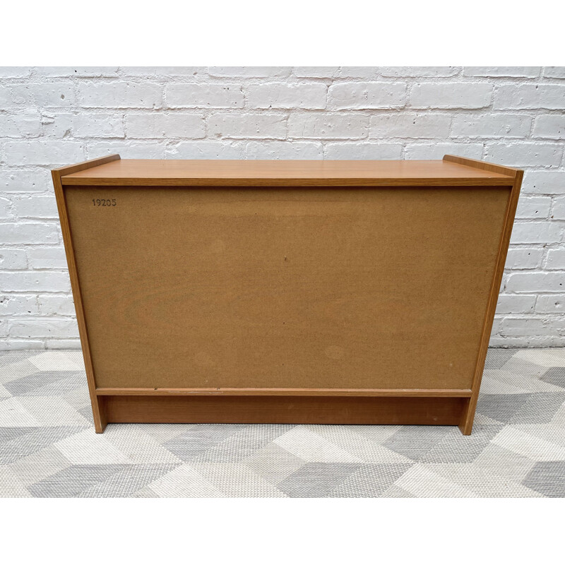 Vintage vinyl highboard by Schriber, UK 1970