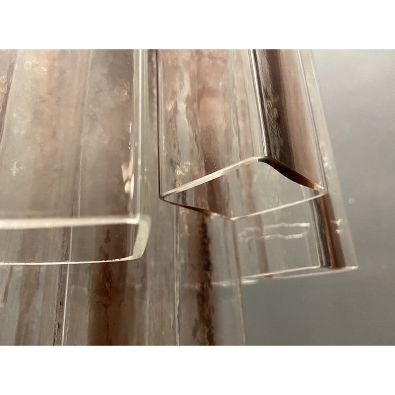 Lustre vintage à tubes en verre de Murano par Paolo Venini pour VeArt